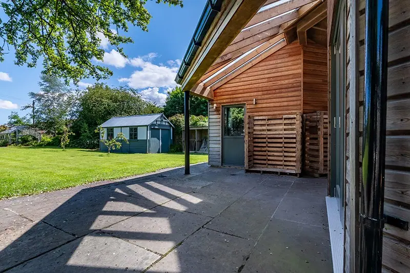 Timber extension with patio