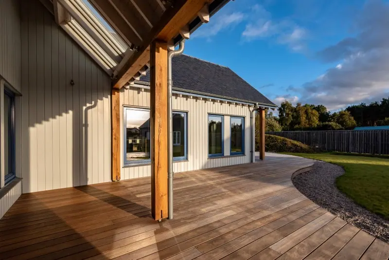 Covered timber veranda