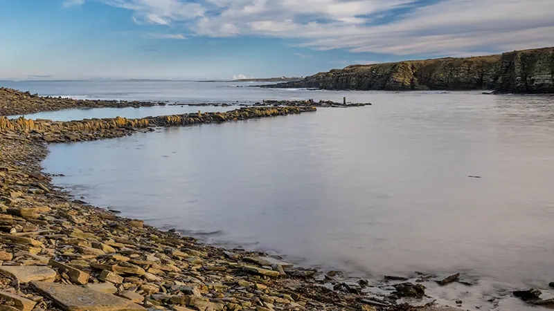 Photographing Ham Mill and Ham Harbour, Caithness
